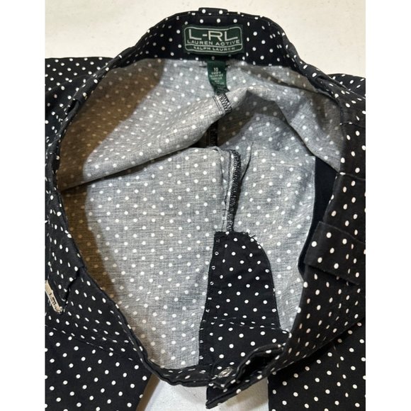 L-RL Lauren Active Ralph Lauren Brand Ankle Crop Pants Polka Dot Women's Size 10 - Picture 16 of 16